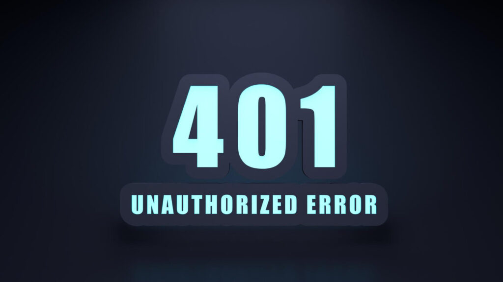 Błąd 401, Unauthorized